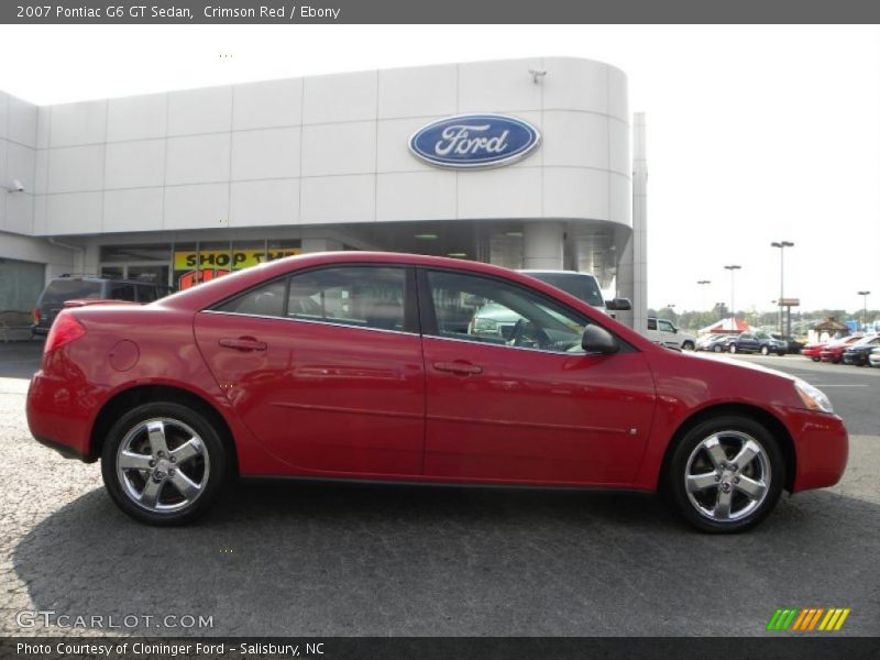 Crimson Red / Ebony 2007 Pontiac G6 GT Sedan