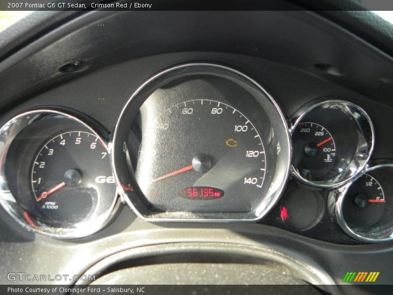 Crimson Red / Ebony 2007 Pontiac G6 GT Sedan