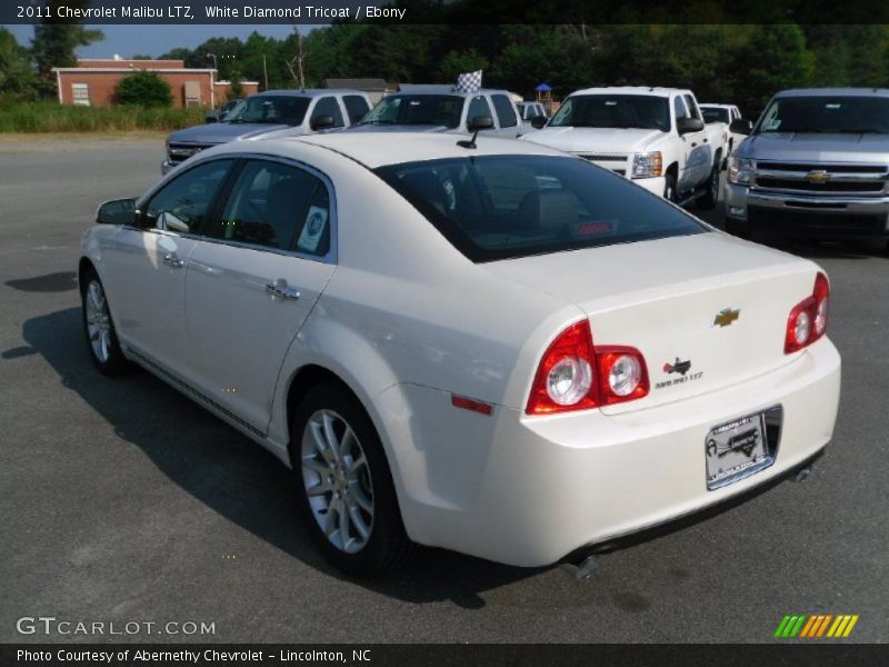 White Diamond Tricoat / Ebony 2011 Chevrolet Malibu LTZ
