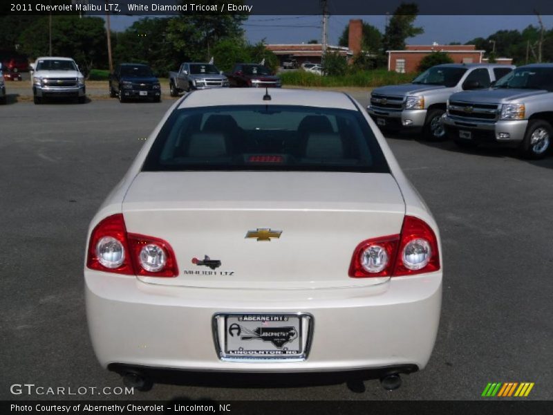 White Diamond Tricoat / Ebony 2011 Chevrolet Malibu LTZ