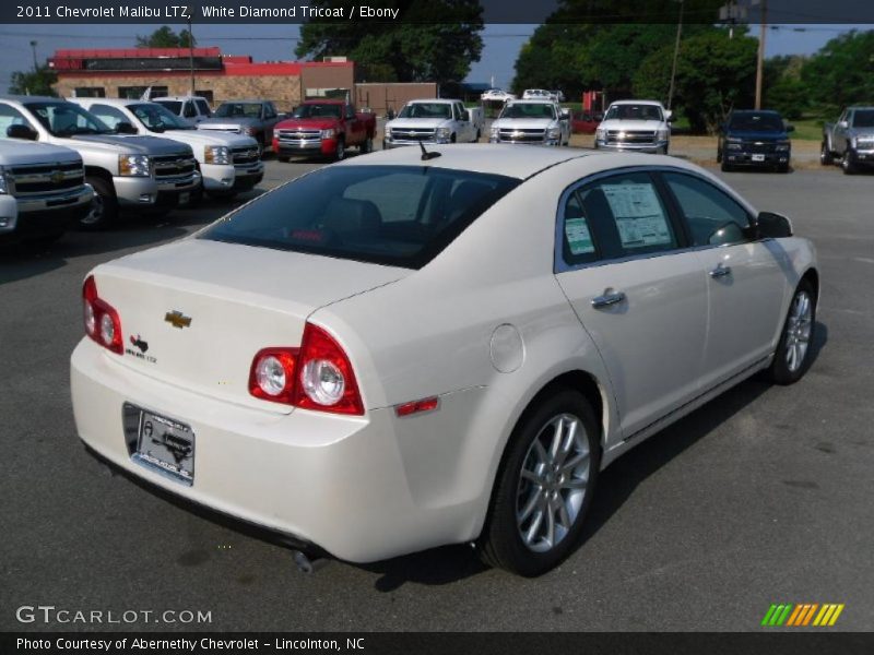 White Diamond Tricoat / Ebony 2011 Chevrolet Malibu LTZ