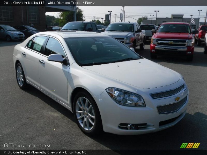 White Diamond Tricoat / Ebony 2011 Chevrolet Malibu LTZ