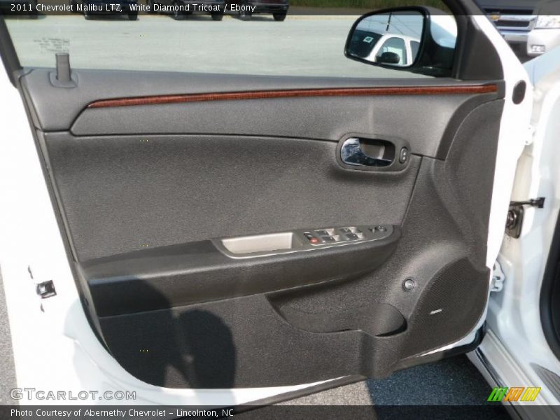 White Diamond Tricoat / Ebony 2011 Chevrolet Malibu LTZ