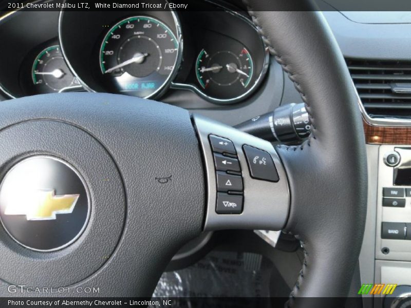 White Diamond Tricoat / Ebony 2011 Chevrolet Malibu LTZ