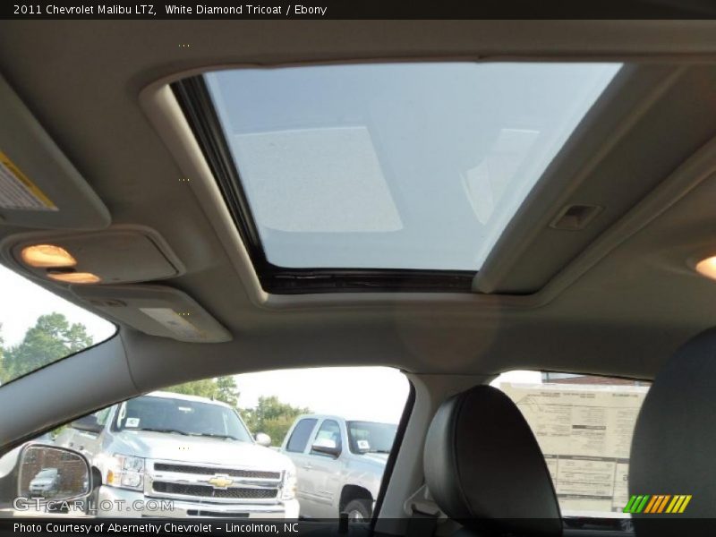 White Diamond Tricoat / Ebony 2011 Chevrolet Malibu LTZ