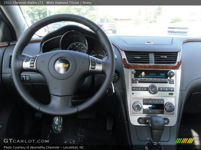 White Diamond Tricoat / Ebony 2011 Chevrolet Malibu LTZ