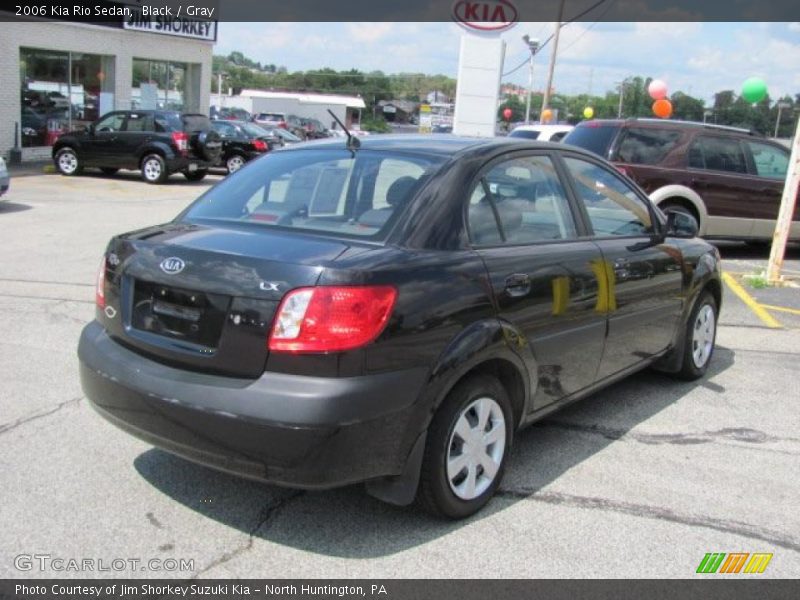 Black / Gray 2006 Kia Rio Sedan