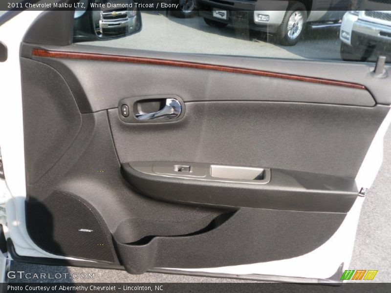White Diamond Tricoat / Ebony 2011 Chevrolet Malibu LTZ