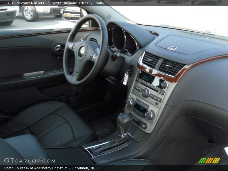 White Diamond Tricoat / Ebony 2011 Chevrolet Malibu LTZ