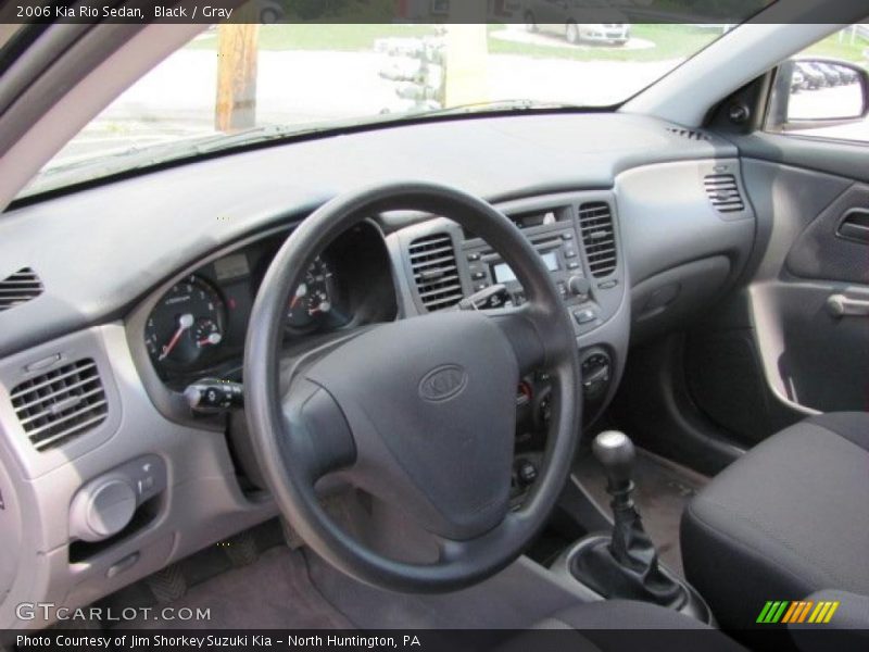 Black / Gray 2006 Kia Rio Sedan