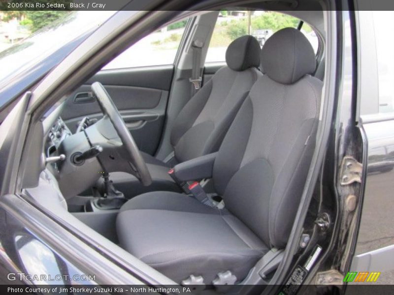 Black / Gray 2006 Kia Rio Sedan