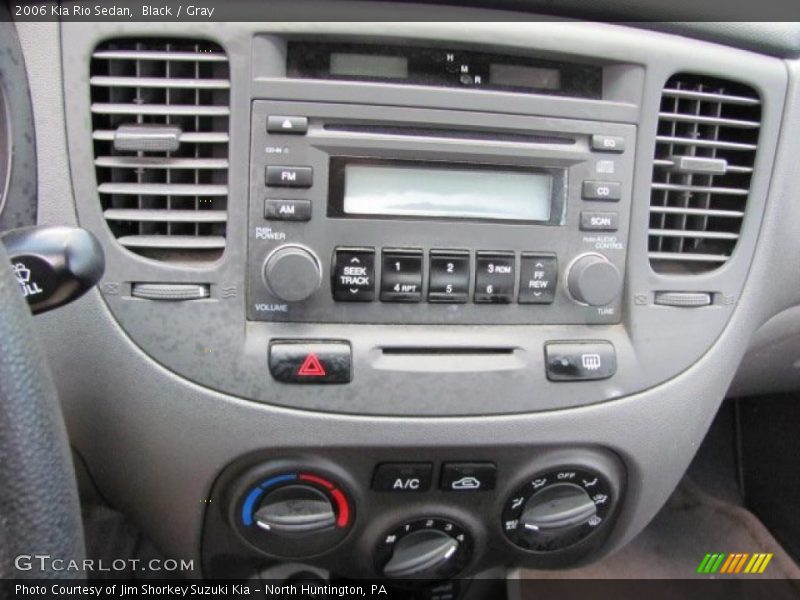 Black / Gray 2006 Kia Rio Sedan