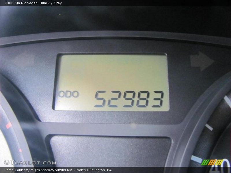 Black / Gray 2006 Kia Rio Sedan