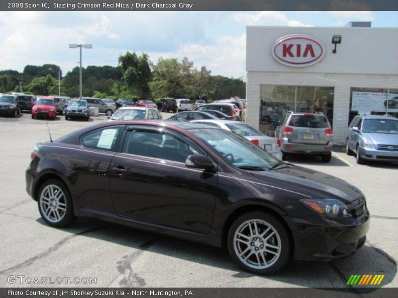 Sizzling Crimson Red Mica / Dark Charcoal Gray 2008 Scion tC