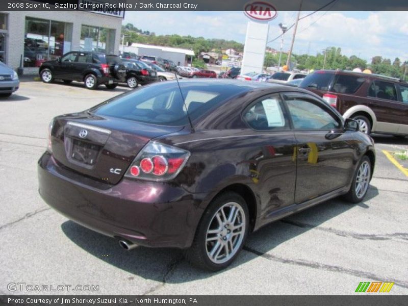 Sizzling Crimson Red Mica / Dark Charcoal Gray 2008 Scion tC