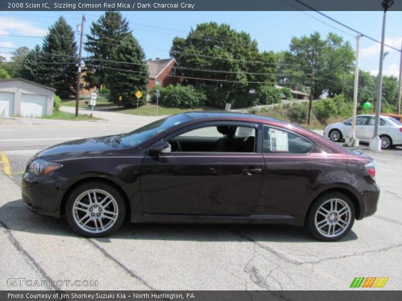 Sizzling Crimson Red Mica / Dark Charcoal Gray 2008 Scion tC
