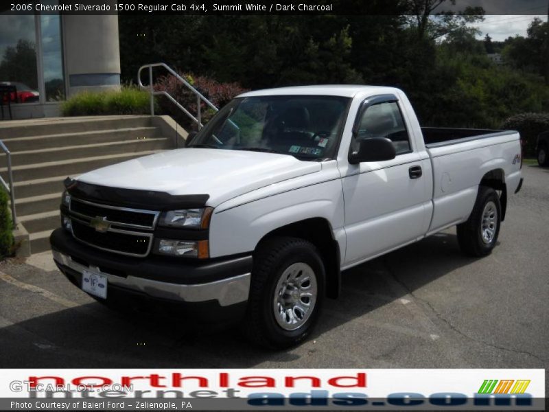 Summit White / Dark Charcoal 2006 Chevrolet Silverado 1500 Regular Cab 4x4
