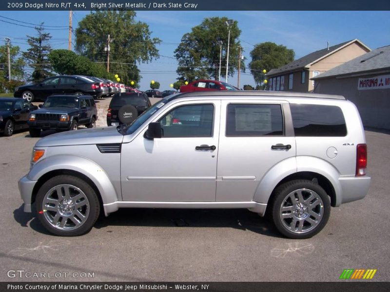 Bright Silver Metallic / Dark Slate Gray 2009 Dodge Nitro R/T 4x4