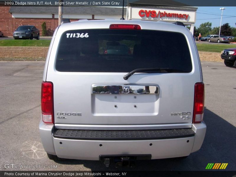 Bright Silver Metallic / Dark Slate Gray 2009 Dodge Nitro R/T 4x4