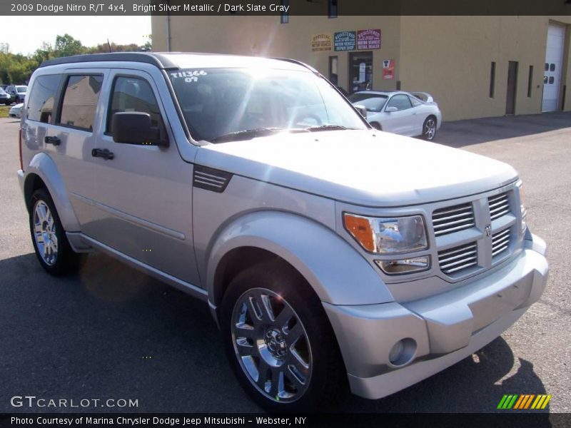 Bright Silver Metallic / Dark Slate Gray 2009 Dodge Nitro R/T 4x4