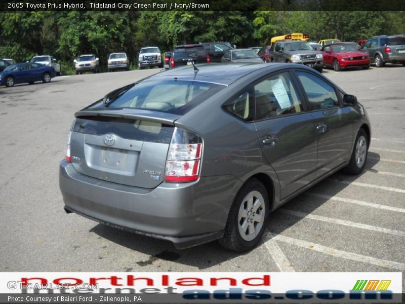 Tideland Gray Green Pearl / Ivory/Brown 2005 Toyota Prius Hybrid