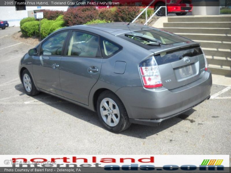 Tideland Gray Green Pearl / Ivory/Brown 2005 Toyota Prius Hybrid