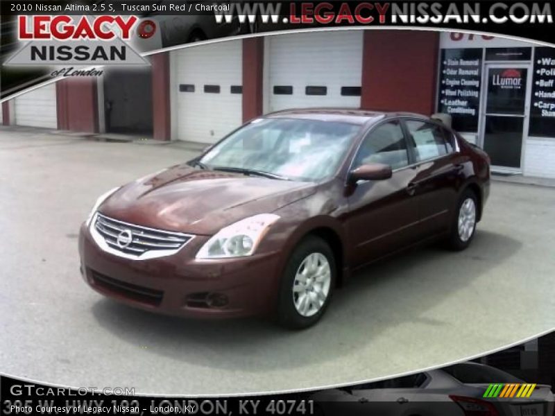 Tuscan Sun Red / Charcoal 2010 Nissan Altima 2.5 S