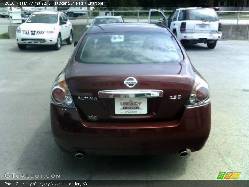 Tuscan Sun Red / Charcoal 2010 Nissan Altima 2.5 S