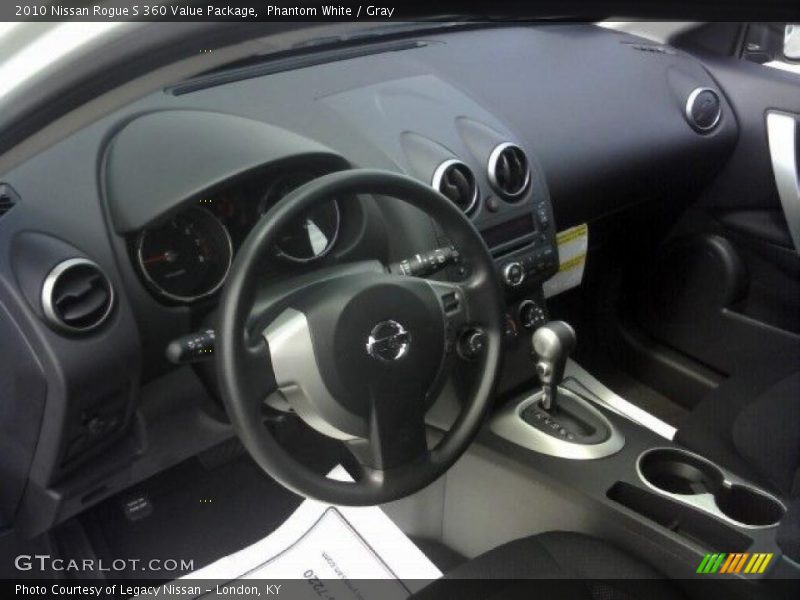 Phantom White / Gray 2010 Nissan Rogue S 360 Value Package