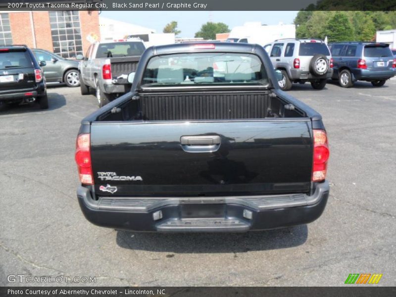 Black Sand Pearl / Graphite Gray 2007 Toyota Tacoma Regular Cab