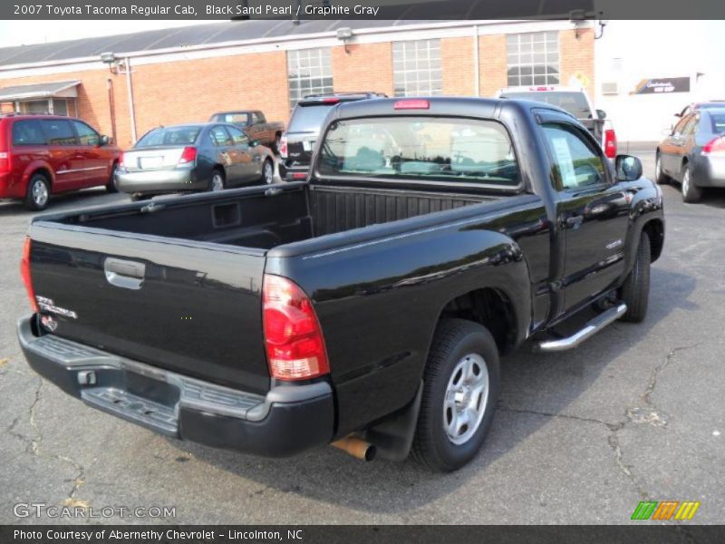 Black Sand Pearl / Graphite Gray 2007 Toyota Tacoma Regular Cab