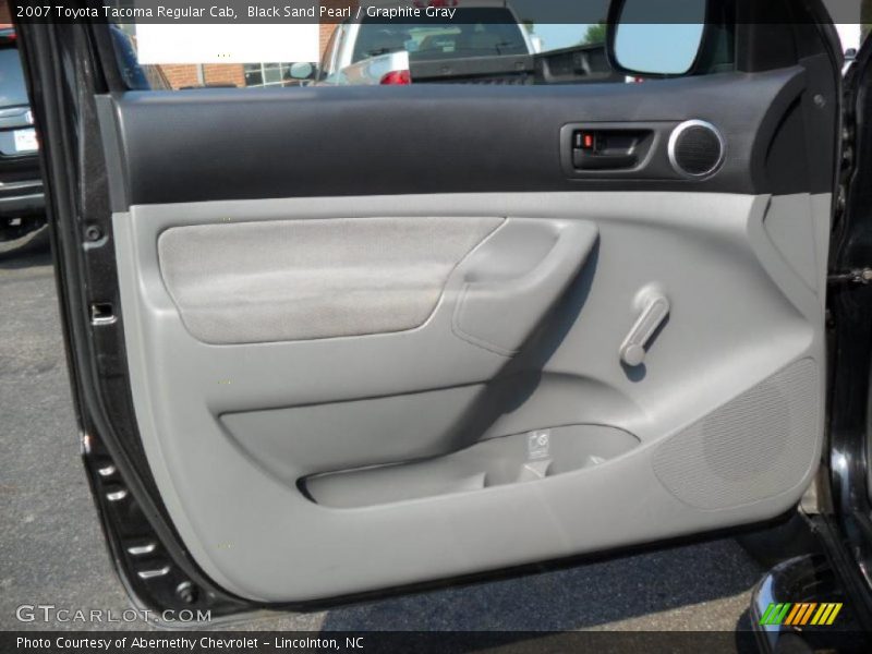 Black Sand Pearl / Graphite Gray 2007 Toyota Tacoma Regular Cab