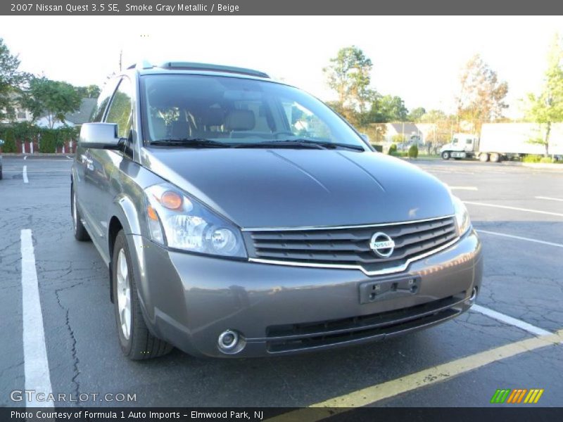 Smoke Gray Metallic / Beige 2007 Nissan Quest 3.5 SE