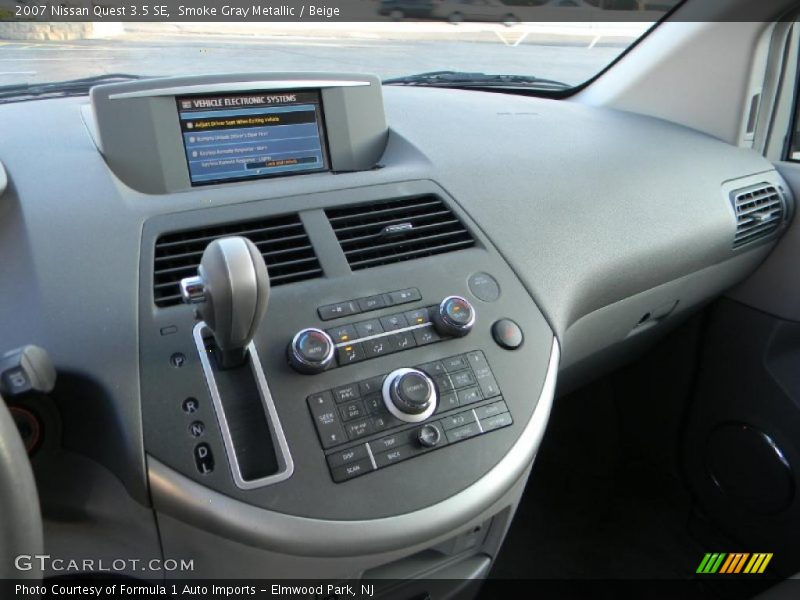 Smoke Gray Metallic / Beige 2007 Nissan Quest 3.5 SE