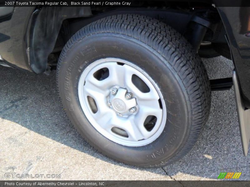 Black Sand Pearl / Graphite Gray 2007 Toyota Tacoma Regular Cab