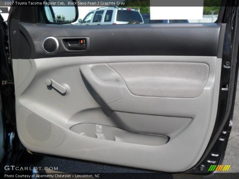 Black Sand Pearl / Graphite Gray 2007 Toyota Tacoma Regular Cab