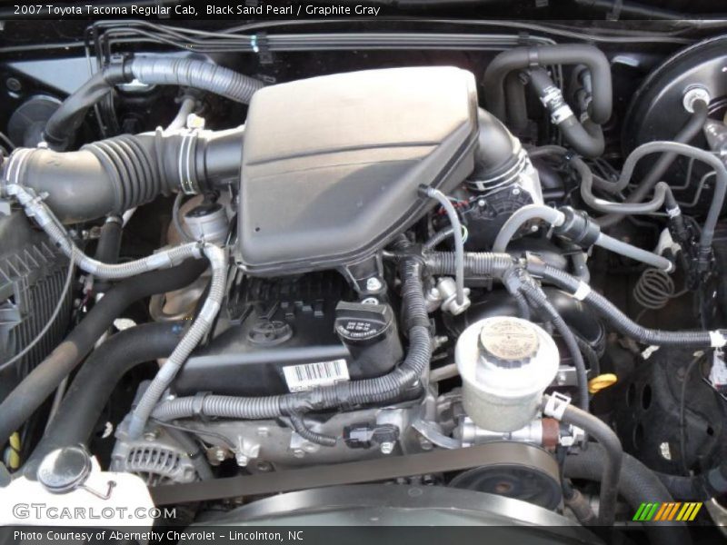 Black Sand Pearl / Graphite Gray 2007 Toyota Tacoma Regular Cab