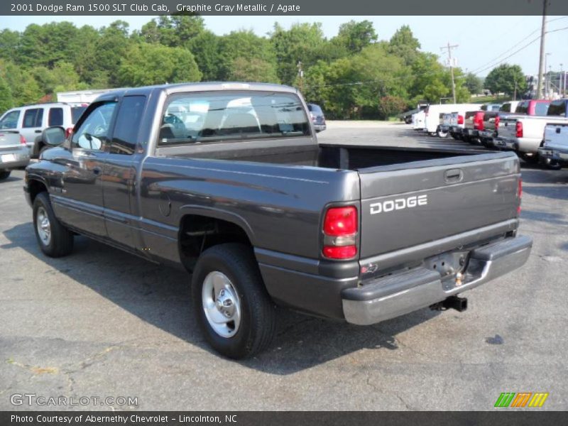Graphite Gray Metallic / Agate 2001 Dodge Ram 1500 SLT Club Cab