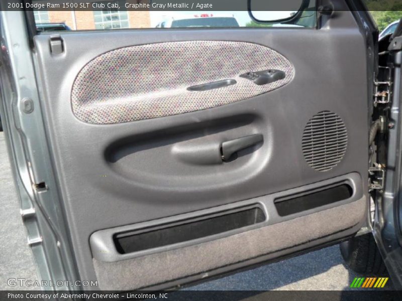 Graphite Gray Metallic / Agate 2001 Dodge Ram 1500 SLT Club Cab