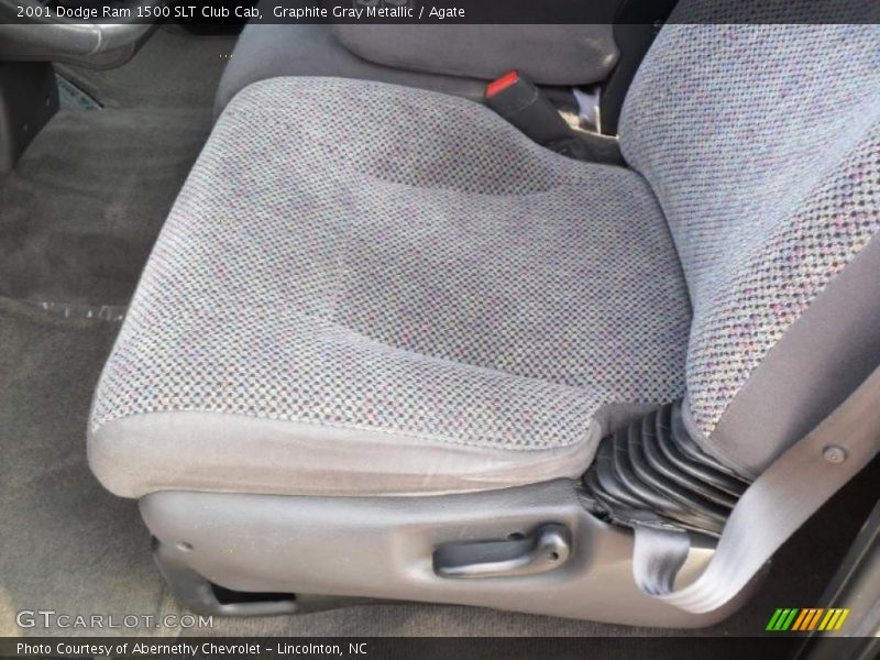 Graphite Gray Metallic / Agate 2001 Dodge Ram 1500 SLT Club Cab