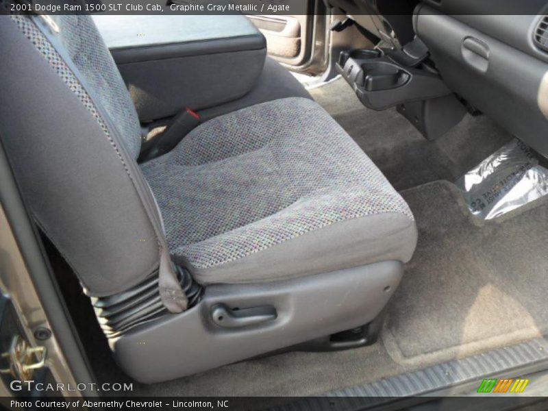 Graphite Gray Metallic / Agate 2001 Dodge Ram 1500 SLT Club Cab