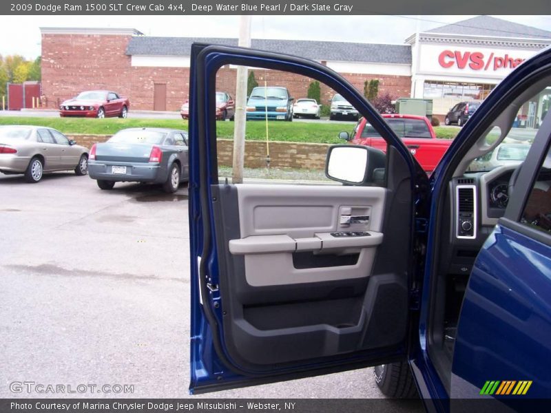 Deep Water Blue Pearl / Dark Slate Gray 2009 Dodge Ram 1500 SLT Crew Cab 4x4