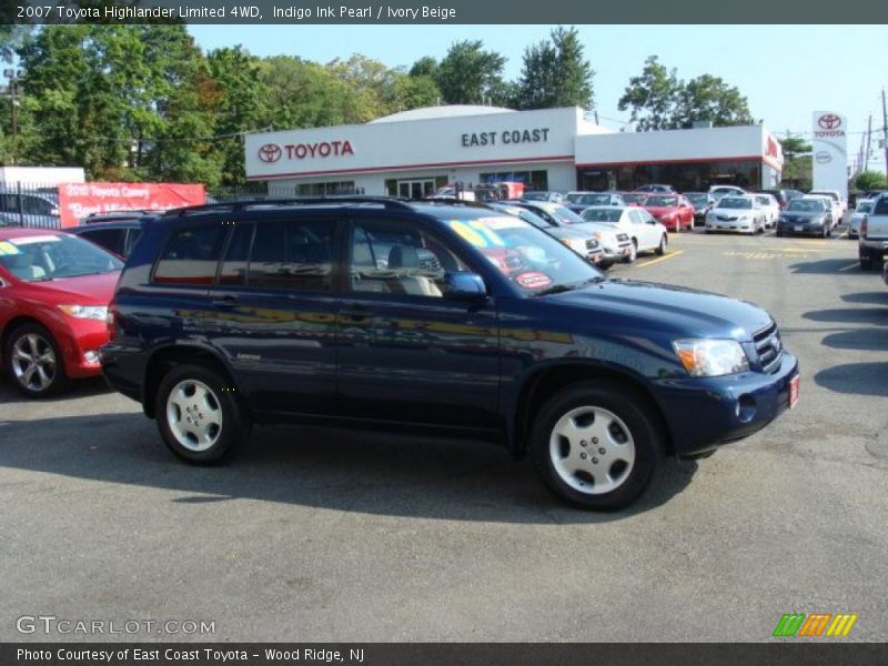 Indigo Ink Pearl / Ivory Beige 2007 Toyota Highlander Limited 4WD