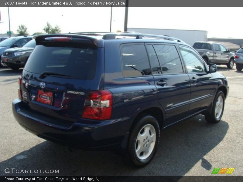Indigo Ink Pearl / Ivory Beige 2007 Toyota Highlander Limited 4WD