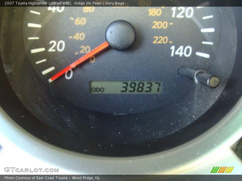 Indigo Ink Pearl / Ivory Beige 2007 Toyota Highlander Limited 4WD