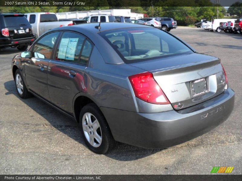 Storm Gray / Gray 2007 Saturn ION 2 Sedan