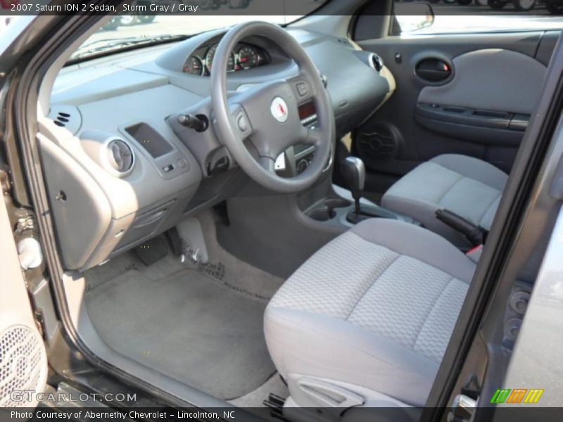 Storm Gray / Gray 2007 Saturn ION 2 Sedan
