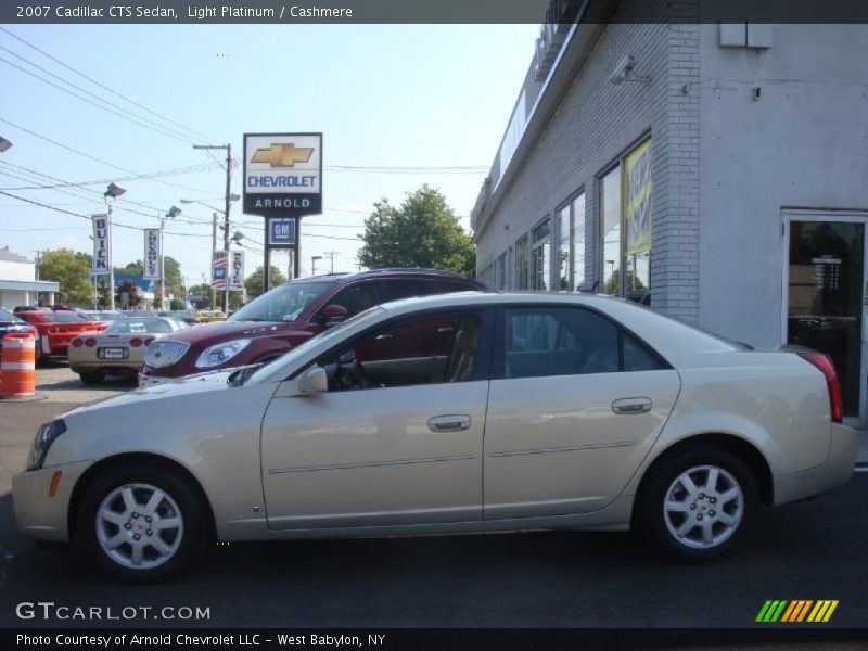 Light Platinum / Cashmere 2007 Cadillac CTS Sedan