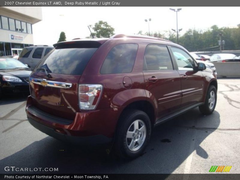 Deep Ruby Metallic / Light Gray 2007 Chevrolet Equinox LT AWD