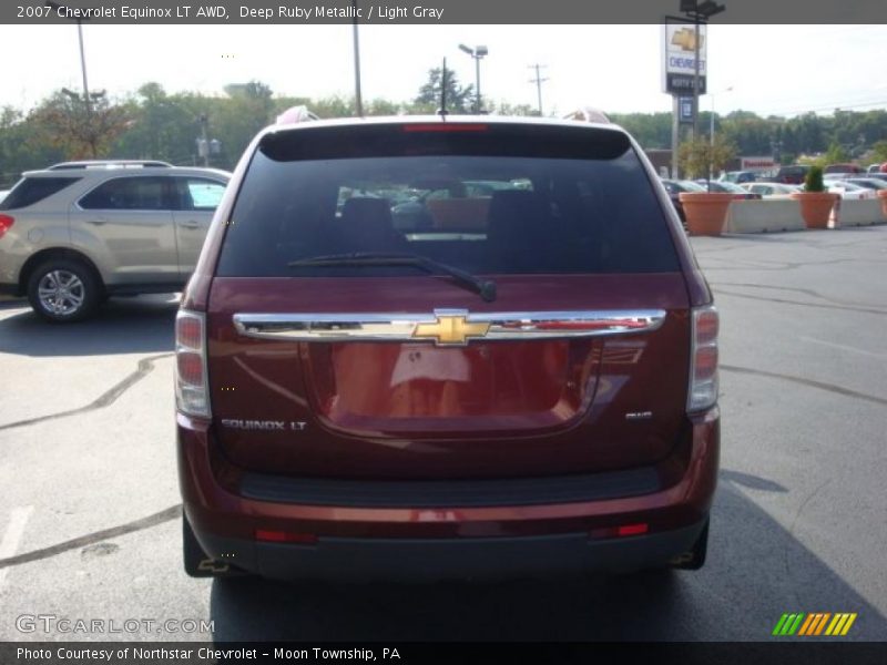 Deep Ruby Metallic / Light Gray 2007 Chevrolet Equinox LT AWD